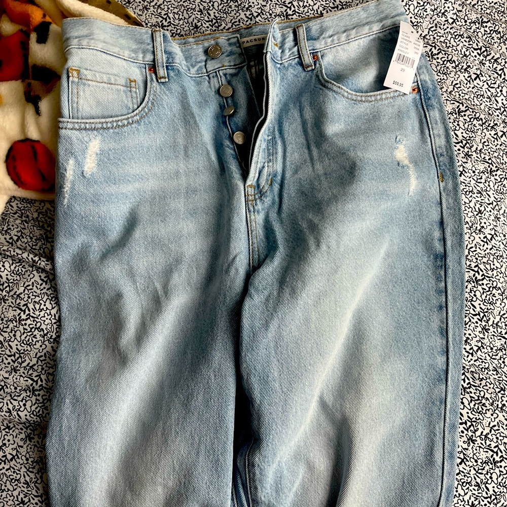 Pacsun Light Wash Straight Jeans Size 29”